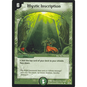 SBN-052 Mystic Inscription Rare DM-04 ShawdowClash of Blinding Night Card