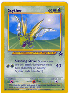 SCYTHER Pokemon Black Star Promo Card # 45  From the Pok�mon TCG League 4/02