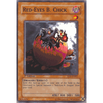 SD1-EN007 Red-Eyes B. Chick English Yugioh Card
