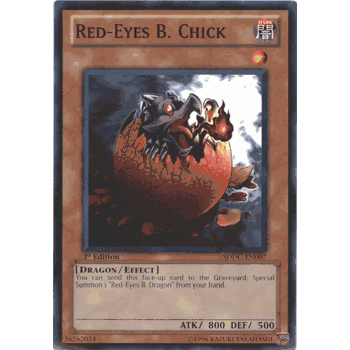 SDDC-EN007 RED-EYES B. CHICK Yugioh Dragons Collide Deck Card