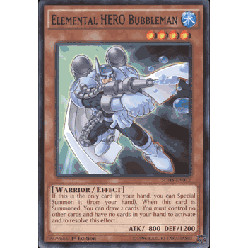 SDHS-EN012 ELEMENTAL HERO BUBBLEMAN Yugioh Hero Strike Structure Deck Common Card