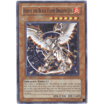 SDRL - 012 Horus the Black Flame Dragon LV6  English Yu-Gi-Oh Card