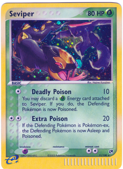 seviper pokemon card Seviper (61/127) [Platinum: Base Set] Near Mint main image 1