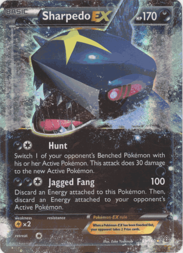 SHARPEDO-EX Pokemon XY Primal Clash Ultra Rare Card # 91/160 SHARPEDO-EX Pokemon XY Primal Clash Ultra Rare Card # 91/160