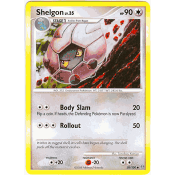SHELGON Pokemon Stormfront Uncommon Card # 50