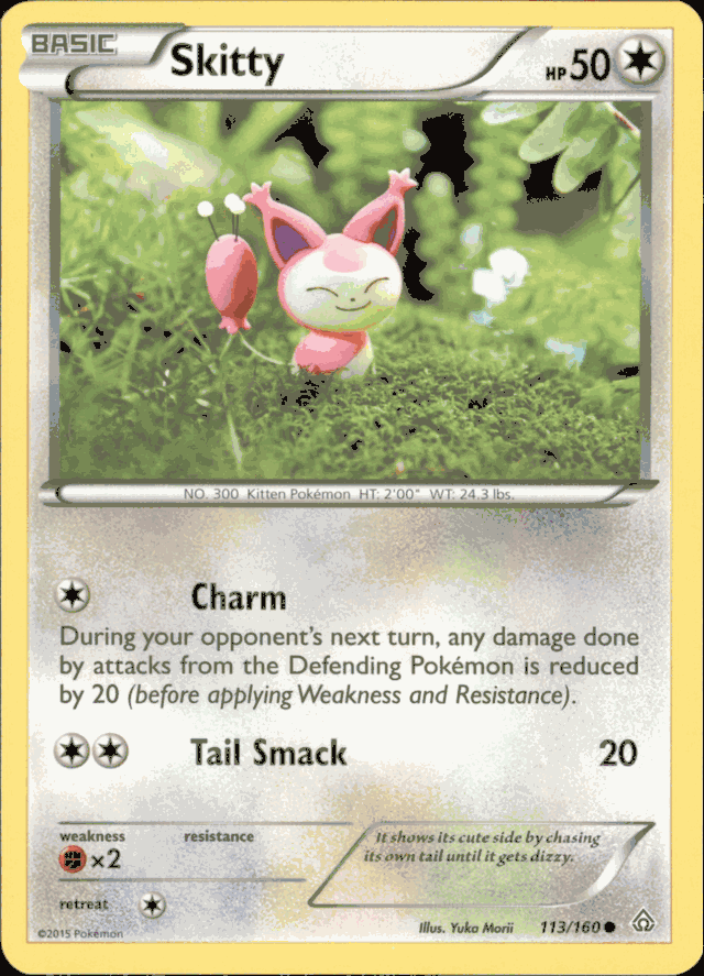 SKITTY Pokemon XY Primal Clash Common Card # 113/160 SKITTY Pokemon XY Primal Clash Common Card # 113/160