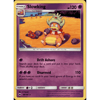 SLOWKING Pokemon SM03 Sun & Moon Bruning Shadows Rare Card # 48