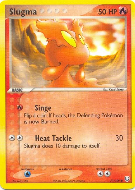 pokemon slugma card Over the Brick Pokmon Pokmon Hit Points50 HP Form Slugma (Wisdom of Sea and