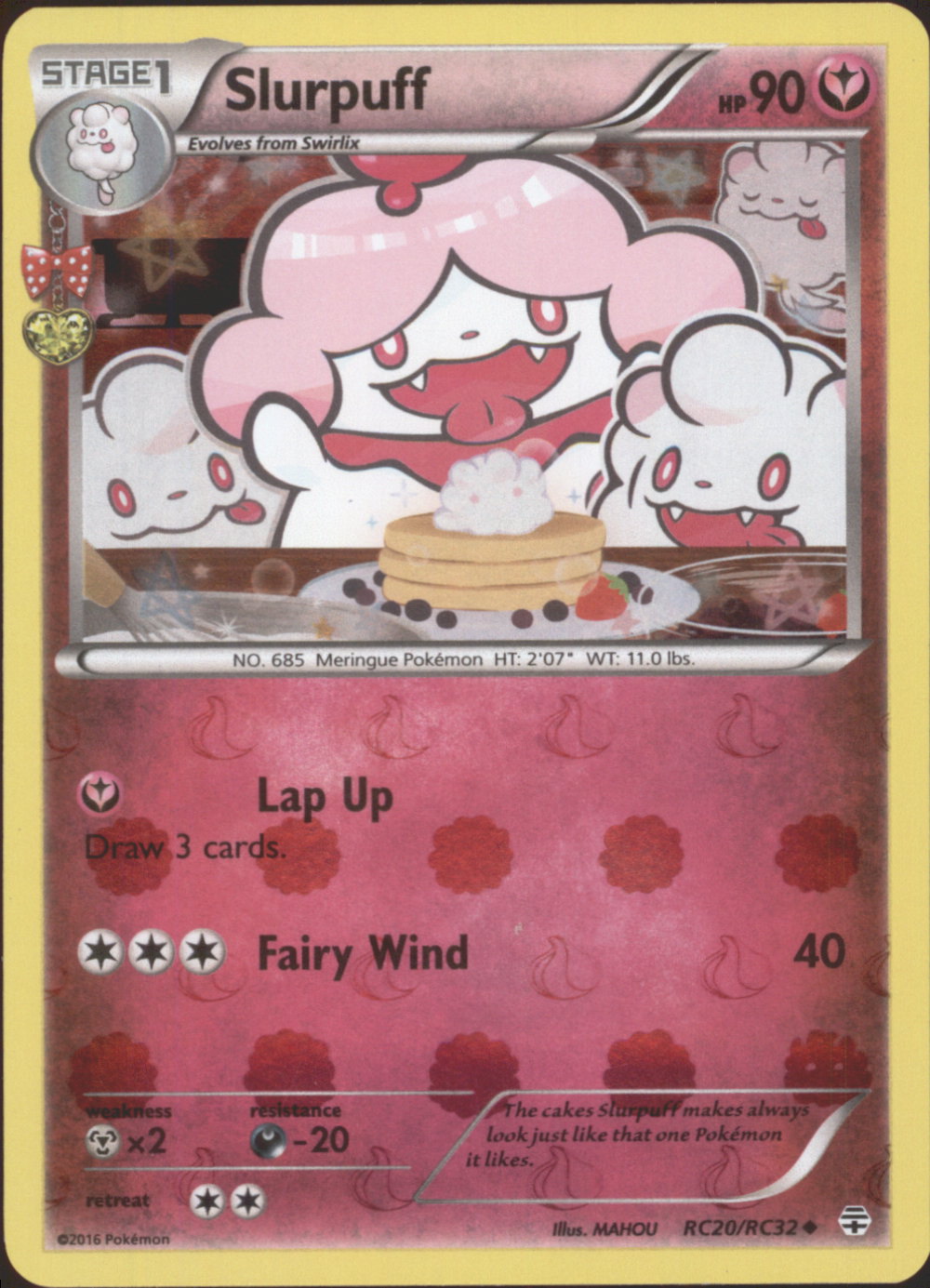 pokemon rc cards SLURPUFF GENERATIONS Radiant Collection Uncommon Card # RC20/RC32 3 years Completed the RC Collection ✨💖full