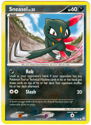 SNEASEL Pokemon Legends Awakened Common Card # 120 SNEASEL Pokemon Legends Awakened Common Card # 120