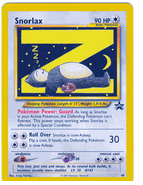 SNORLAX Pokemon Black Star Promo Card # 49  From the Pok�mon TCG League 9/02
