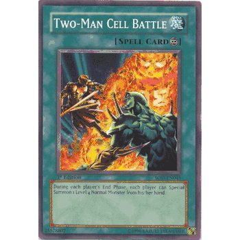 SOD-EN045 Two-Man Cell Battle Yugioh Soul of the Duelist Common Card