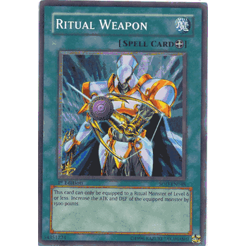 SOD-EN048 Ritual Weapon Yugioh Soul of the Duelist Common Card