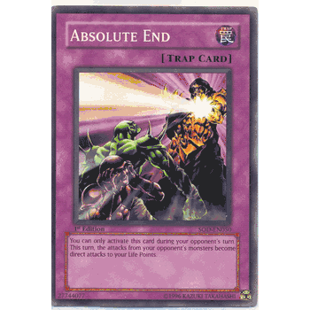 SOD-EN050 Absolute End Yugioh Soul of the Duelist Common Card