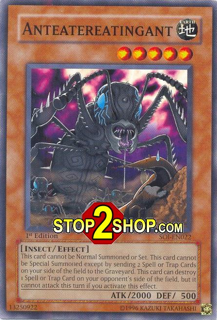 SOI - 022 Anteatereatingant YuGiOh Common Card - Shadow of Infinity English  Yu-Gi-Oh TCG Cards Series