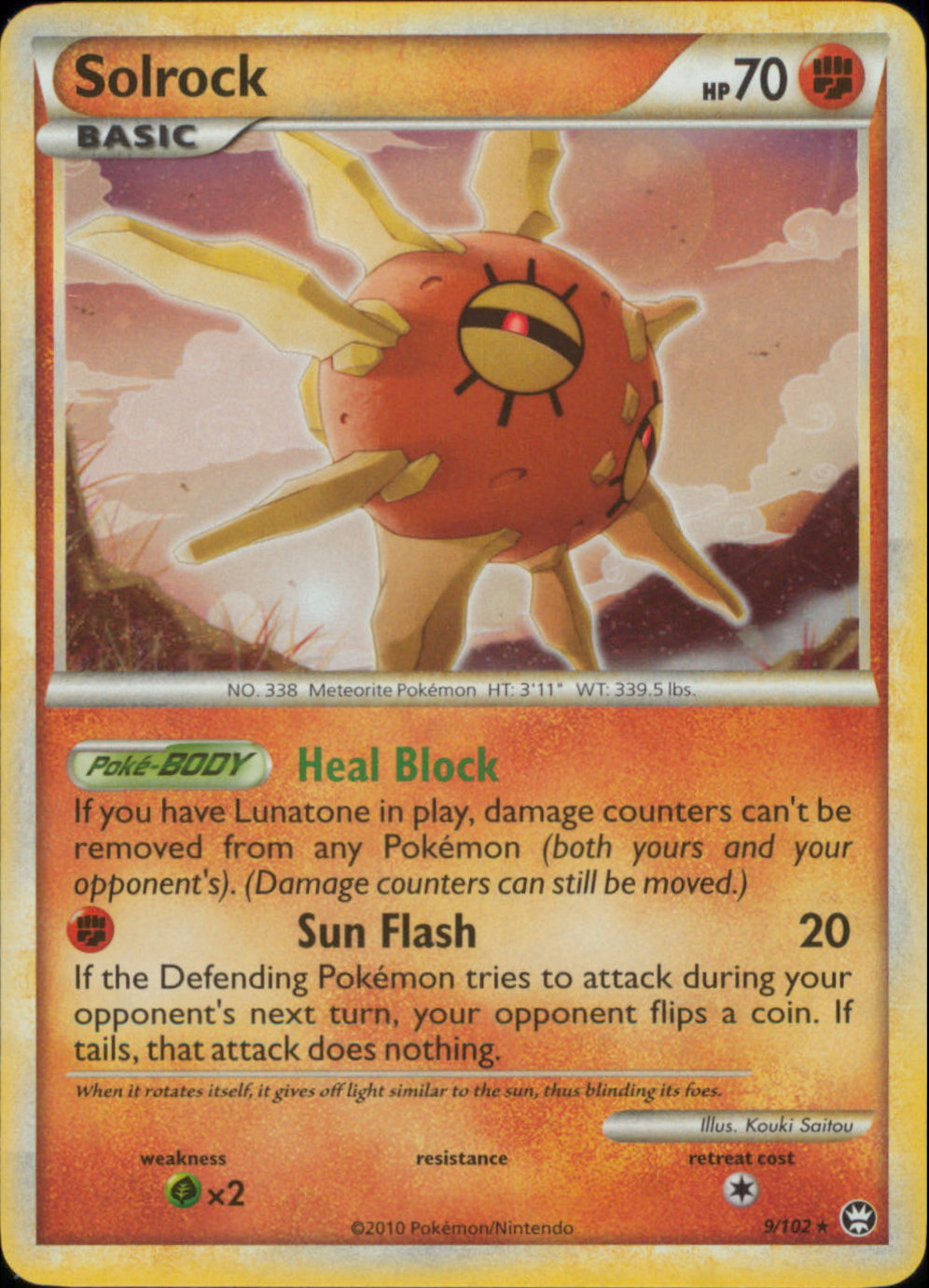 pokemon solrock card Primal Clash Common #83 you may use this power SOLROCK Rare Pokemon TCG Legend