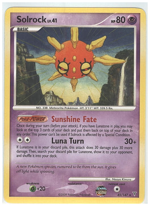 solrock pokemon card Solrock (25/92) (Stamped) [EX: Legend Maker] main image 0