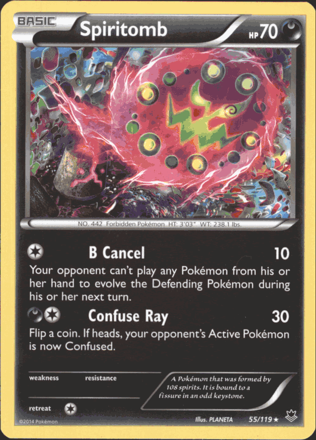 pokemon spiritomb card Spiritomb Chilling Reign card main image 0