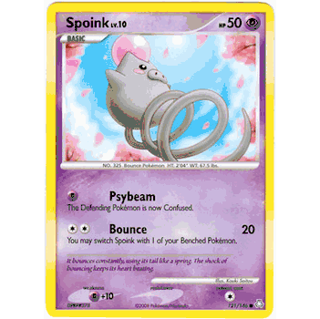 SPOINK Pokemon Legends Awakened Common Card # 121