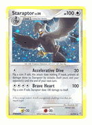 STARAPTOR Holofoil Rare Pokemon Diamond & Pearl Card # 16