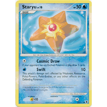 STARYU Pokemon Platinum Rising Rivals Common Card # 83