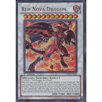 STBL-EN042 RED NOVA DRAGON Ultra Rare Holofoil Star Strike Blast Yugioh Card