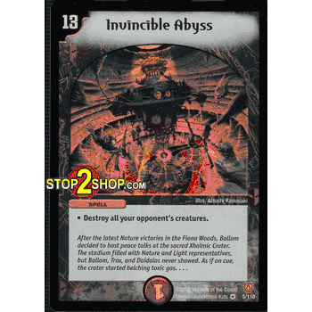 STOMP-005 Invincible Abyss Duelmasters TCG DM-06 Stomp-A-Trons of Invincible Wrath Very Rare Holofoil Card # 5