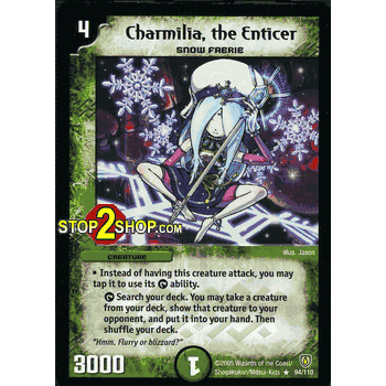 STOMP-094 Charmilia, the Enticer Duelmasters TCG DM-06 Stomp-A-Trons of Invincible Wrath Rare Card # 94