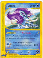 SUICUNE Pokemon Black Star Promo Card # 53 From the Pokemon 4 Ever DVD/VHS - Click to enlarge