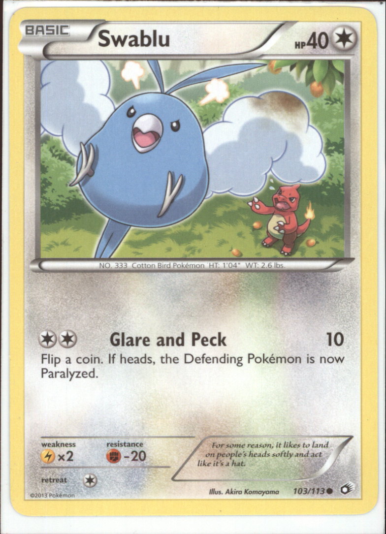pokemon swablu card Buy 2023 Paradox Rift Common Retreat cost SWABLU Common Pokemon BW11 Black