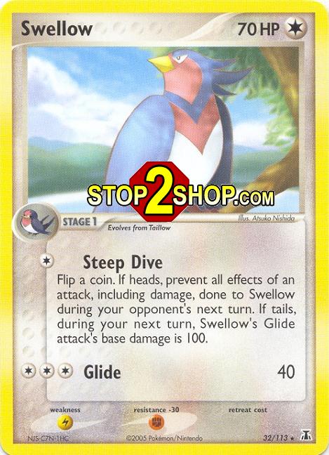 pokemon swellow card 41/106 - ex Emerald If heads Pokemon Cards: SWELLOW 71/108 RARE