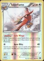 TALONFLAME Pokemon XY Steam Siege XY11 Parallel Foil Rare Card # 96 - Click to enlarge
