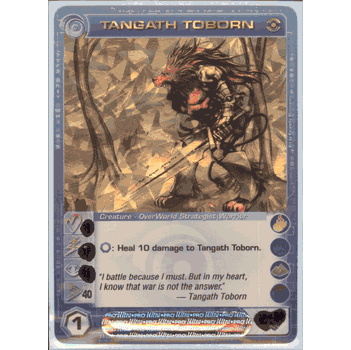 TANGATH TOBORN Chaotic SR Foil Card & Code MAX SPEED STAT OF 40 Dawn of Perim