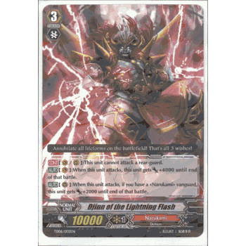 TD06/002EN DJINN OF THE LIGHTNING FLASH (Foil Version) Cardfight Vanguard Trial Deck TD06 Resonance of Thunder Dragon Single Card