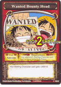 TE048 Wanted Bounty Head Rare Card