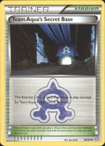 TEAM AQUA'S SECRET BASE Pokemon Double Crisis Rival Ambitions Uncommon Card # 28/34 - Click to enlarge