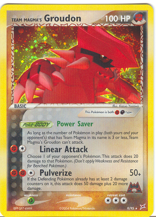 rare groudon card Groudon - 5/106 Stamped Reverse Holo Rare