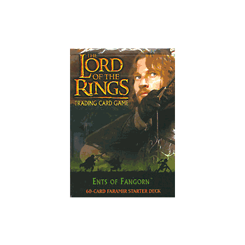 The Lord of the Rings ENTS OF FANGHORN FARAMIR STARTER DECK containing 63 LOTR Cards