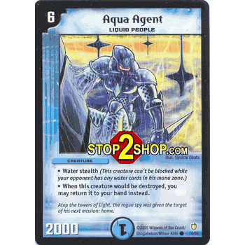 THUND-016 Aqua Agent DuelMasters DM-07 Thundercharge of Ultra Destruction Common Card # 16