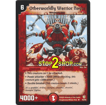 THUND-043 Otherworldly Warrior Naglu DuelMasters DM-07 Thundercharge of Ultra Destruction Uncommon Card # 43