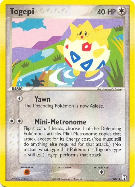 TOGEPI Team Rocket Returns Uncommon Pokemon Card # 50 TOGEPI Team Rocket Returns Uncommon Pokemon Card # 50