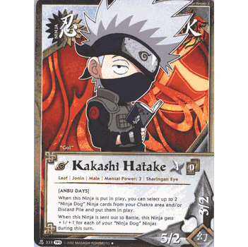 TP # N-333 KAKASHI HATAKE Chibi Naruto Tournament Pack Card