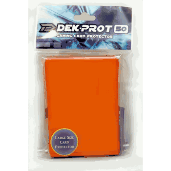 TULIP ORANGE Regular Sized Dek Prot Card Sleeve Pack - 60 Sleeves