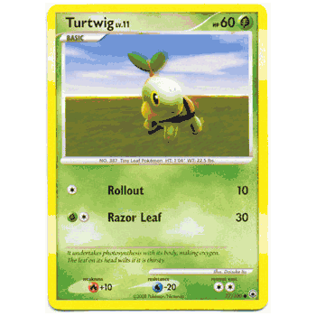 TURTWIG LV.11 Pokemon Majestic Dawn Common Card # 77 TURTWIG LV.11 Pokemon Majestic Dawn Common Card # 77