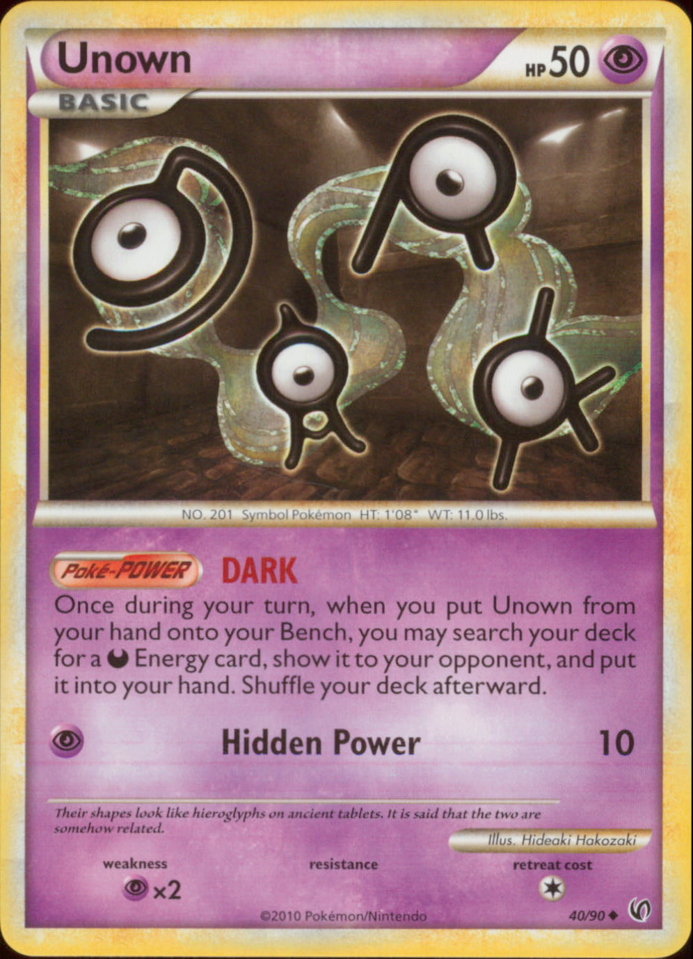 pokemon card unown 320/S-P}Unown V main image 1