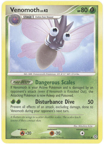 pokemon venomoth card Callum's Venomoth