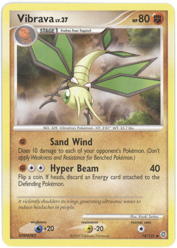 pokemon vibrava card Pokémon TCG: Pokemon Card Vibrava AR 071/064 sv7a Paradise Dragona
