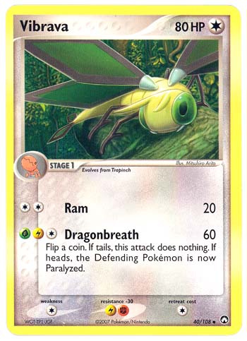 pokemon vibrava card Pokémon TCG - Vibrava - 206/191 - Illustration Rare - Surging Sparks main image 0