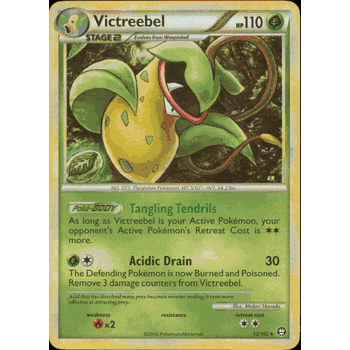 VICTREEBEL Pokemon HS Triumphant Holofoil Rare Card # 12/102 VICTREEBEL Pokemon HS Triumphant Holofoil Rare Card # 12/102