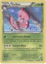 VIVILLON (PINK) Pokemon X&Y Base Set Holo Rare Card # 17/146 - Click to enlarge